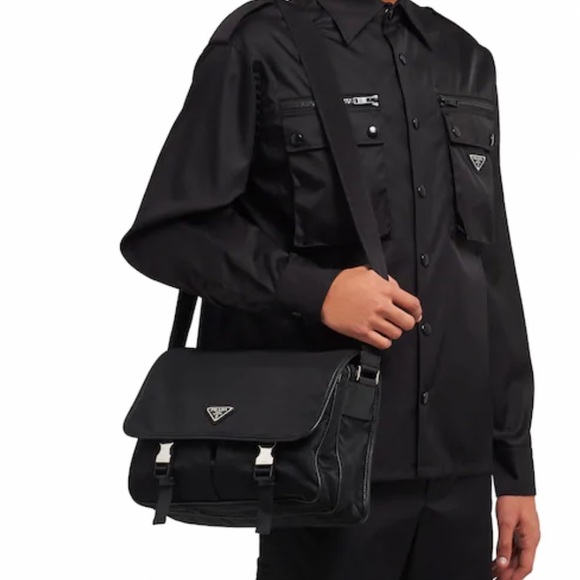 Prada Nylon and Saffiano Shoulder/Messenger Bag - Picture 8 of 14
